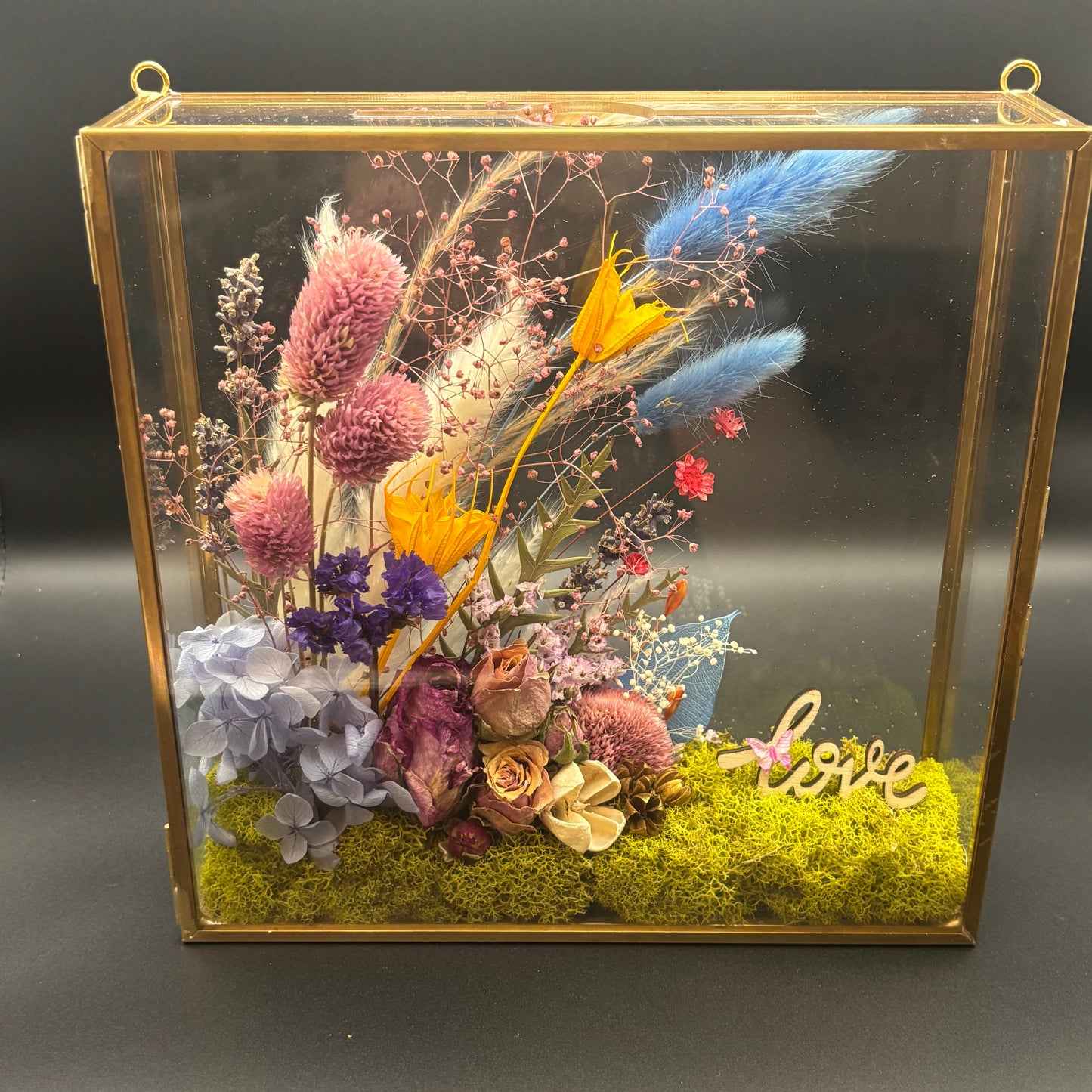 GLASS SHADOW BOX FLOWER ARRANGEMENT WORKSHOP