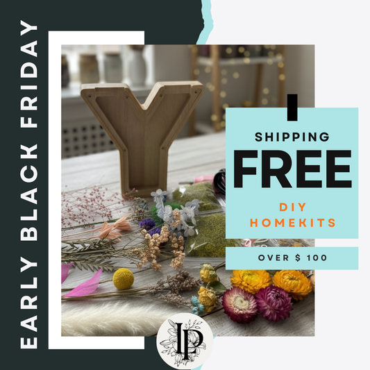 DIY INITIAL FLOWER DECORATING HOMEKIT