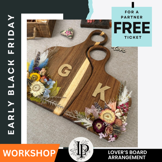 Lover’s Boards Flower Arrangement Workshop