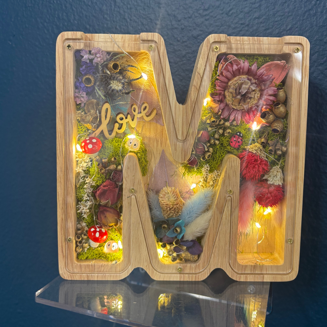 DIY INITIAL FLOWER DECORATING HOMEKIT