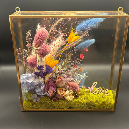 GLASS SHADOW BOX FLOWER ARRANGEMENT WORKSHOP