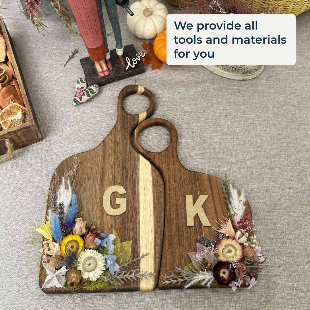 Lover’s Boards Flower Arrangement Workshop