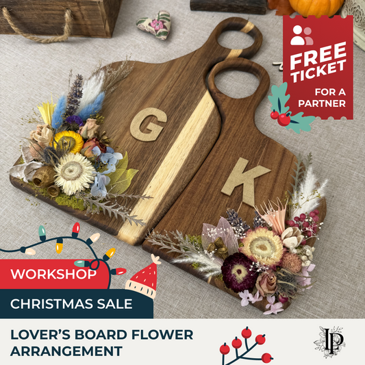 Lover’s Boards Flower Arrangement Workshop