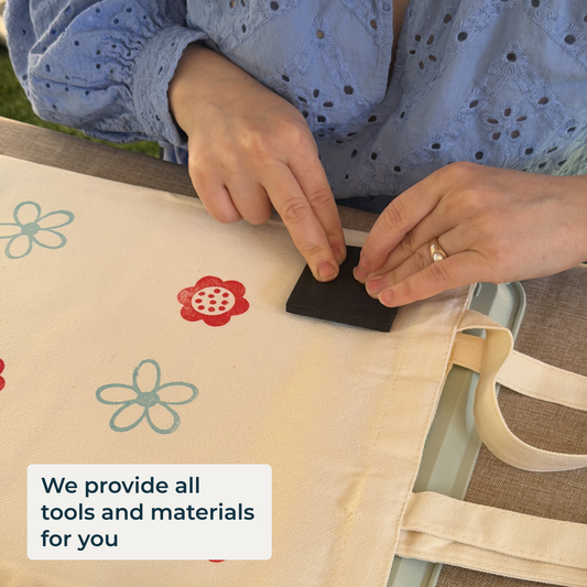 TOTE BAG BLOCK PRINTING WORKSHOP