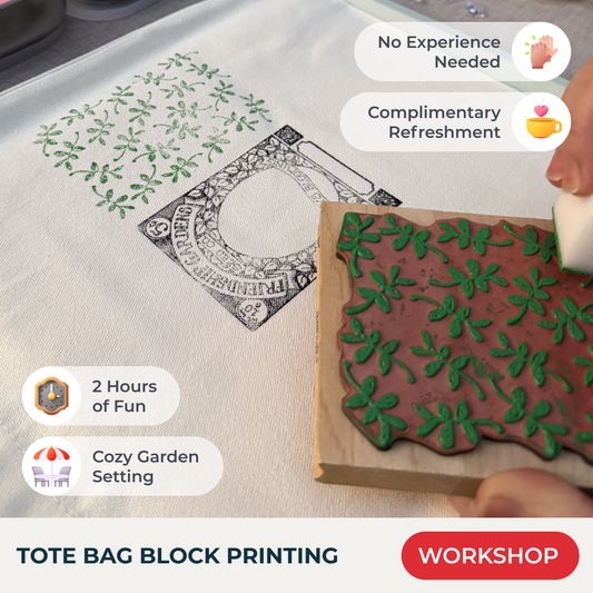 TOTE BAG BLOCK PRINTING WORKSHOP